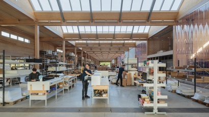 HQ and production building, in Royal Leamington Spa, where Vitsœ products are manufactured and dispatched
