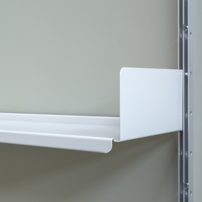 strong shelves for heavy or larger books, metal, Vitsœ 606 modular shelving system. Designer Dieter Rams