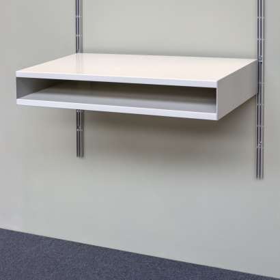 Vitsœ 606 double shelf, Modular shelving. Designer Dieter Rams